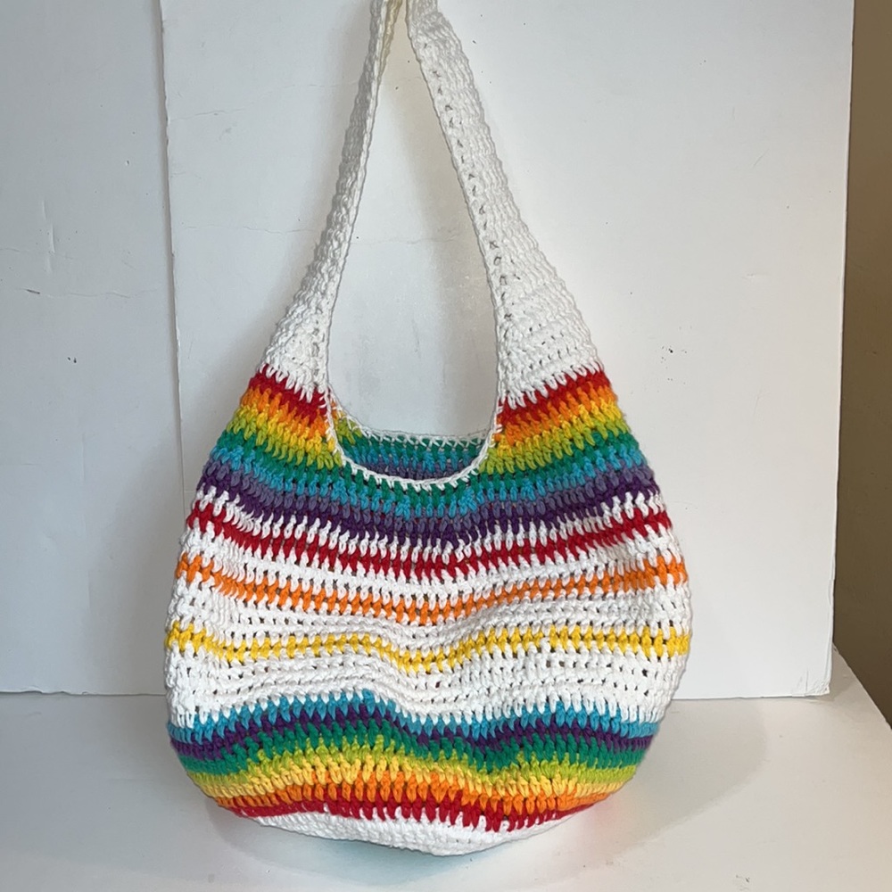 🌈Handmade Crocheted shoulder bag